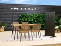 Terrasseafskærmning New York sort akacie - Sunlife®